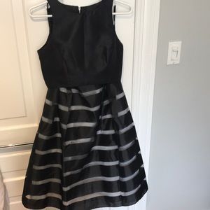 Two piece set with crop top and crinoline skirt